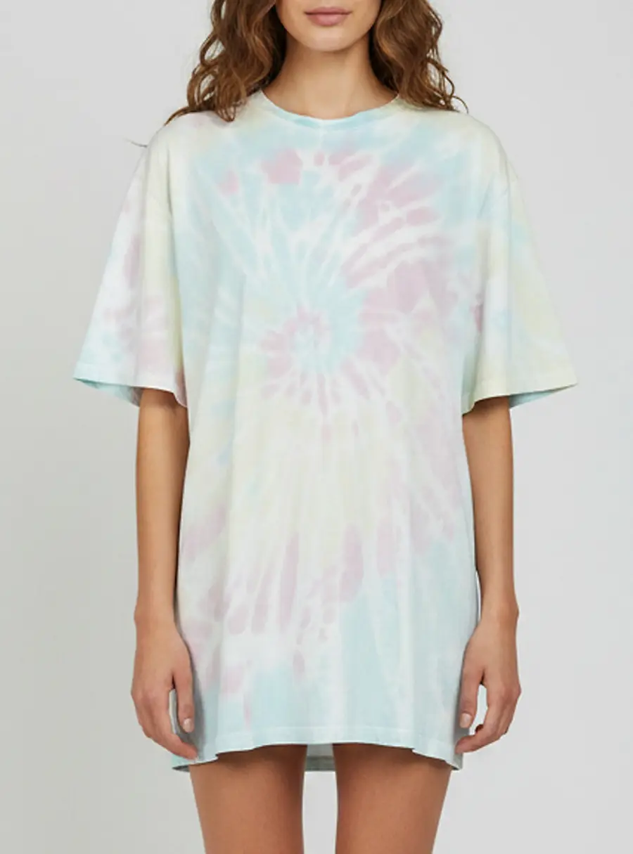 Stella McCartney Multicolor Tie-Dye Print Cotton Crew Neck T-Shirt M