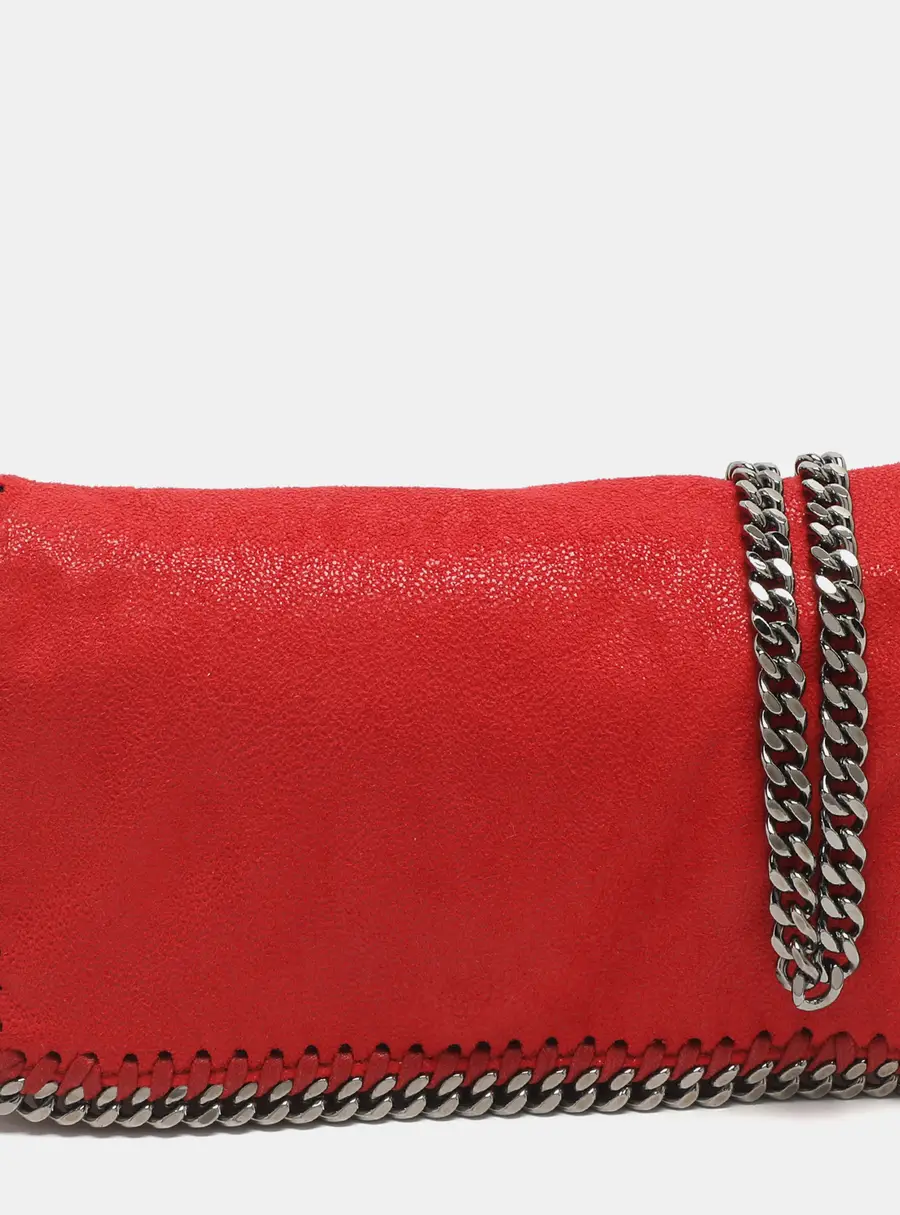 Stella McCartney Falabella Chilli Red Faux Leather Crossbody Bag