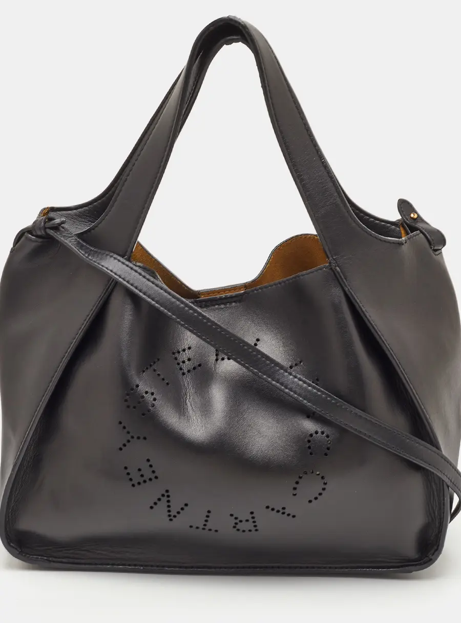 Stella McCartney Stella Black Faux Leather Tote
