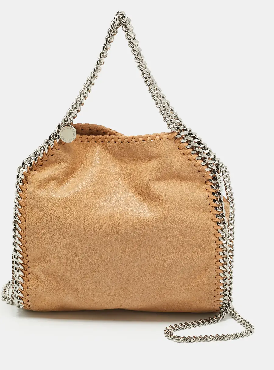 Stella McCartney Falabella Mini Beige Faux Suede Tote