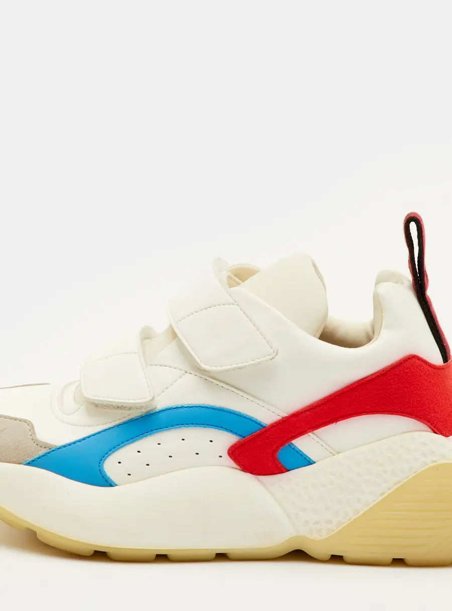 Stella McCartney Eclypse Velcro Size 37 Multicolor Faux Leather and Faux Suede Sneakers