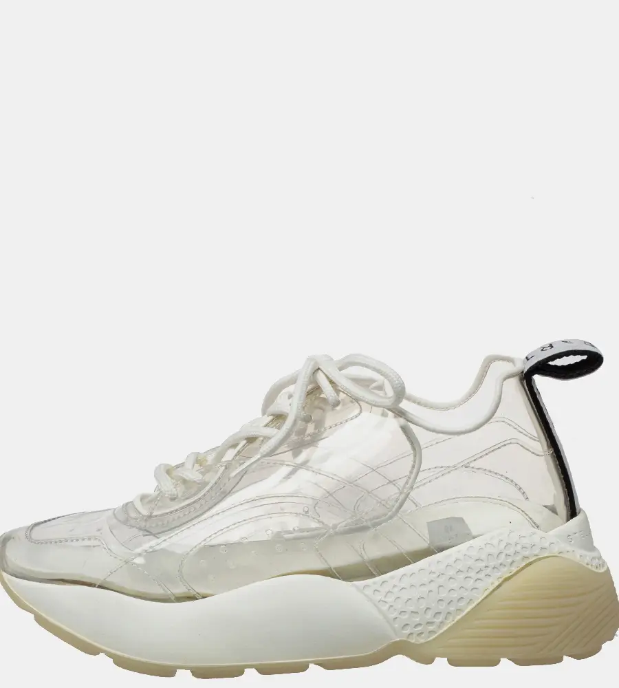 Stella McCartney White PVC Eclypse Sneakers Size 39