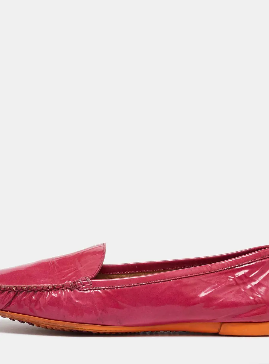 Stuart Weitzman Size 39.5 Pink Patent Leather Loafers & Moccasins