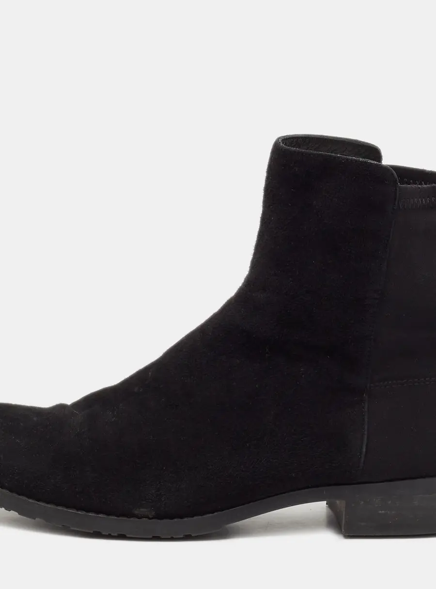 Stuart Weitzman Size 36.5 Black Suede Ankle Length Boots