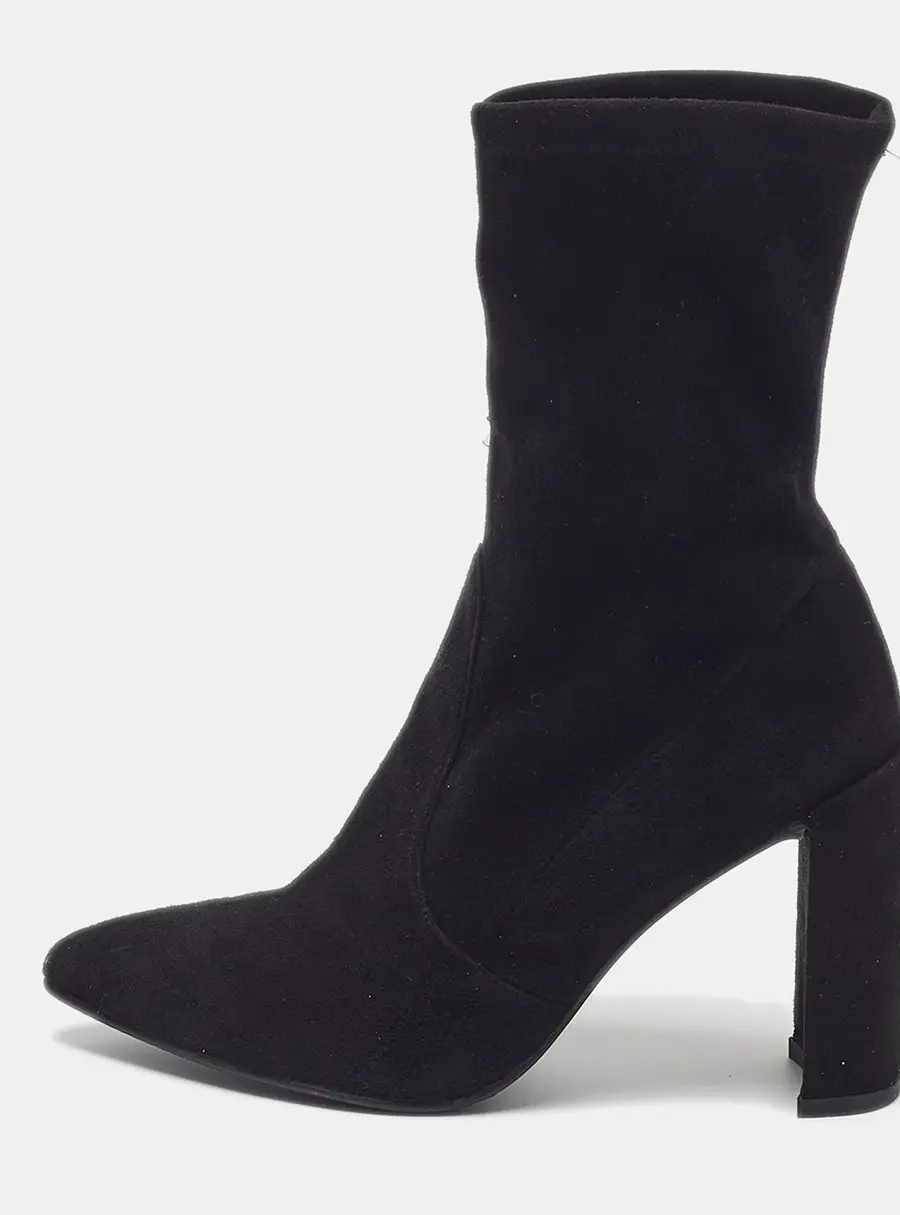 Stuart Weitzman Size 37 Black Suede Ankle Length Boots