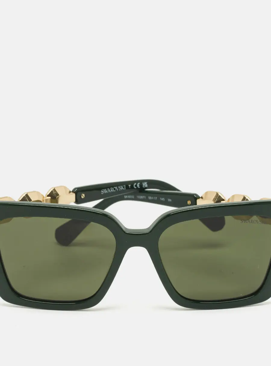 Swarovski Green SK6032 Square Sunglasses