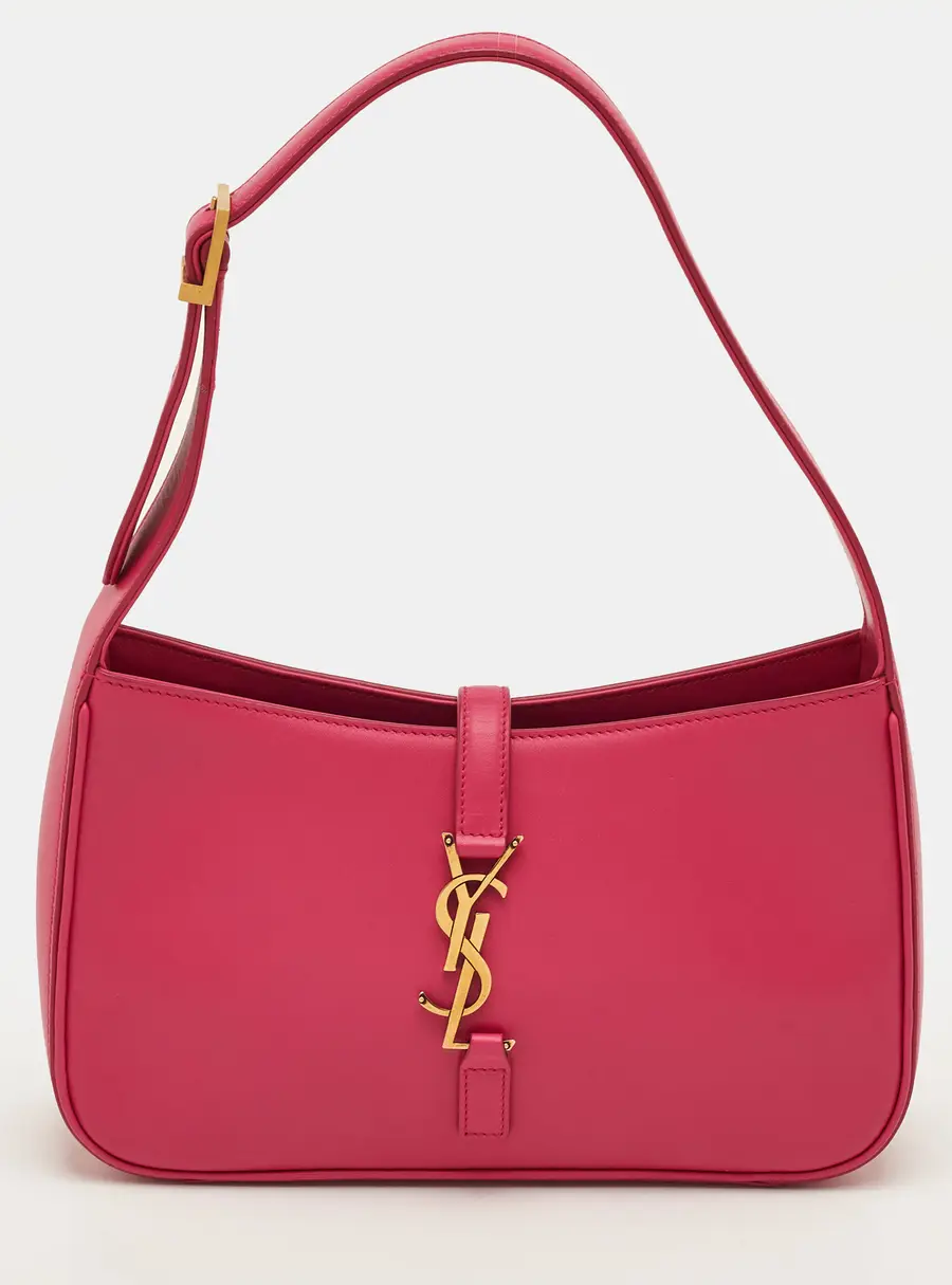 Saint Laurent LE 5 À 7 Pink Smooth Leather Shoulder Bag