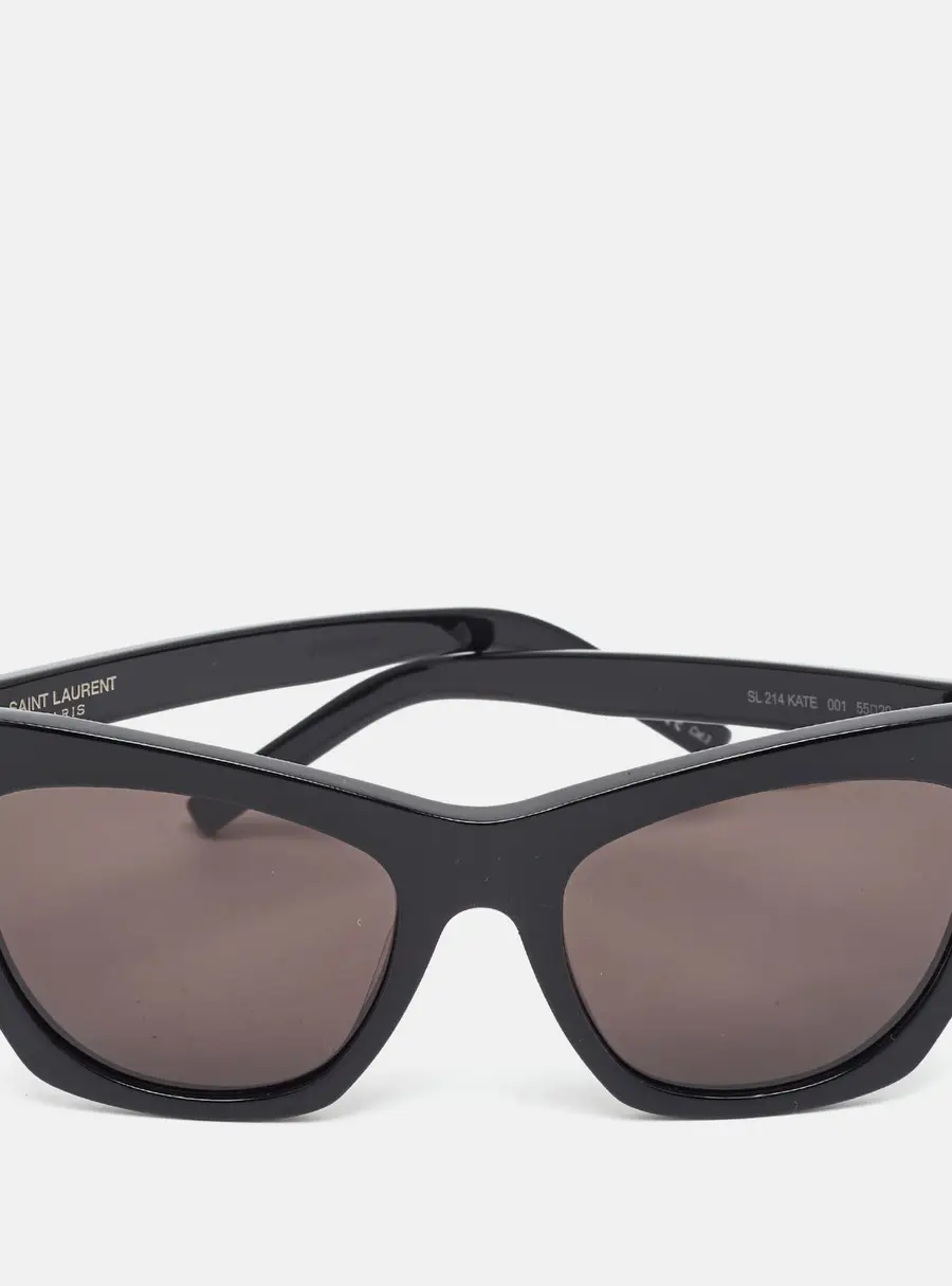 Saint Laurent Black SL 214 Kate Cat Eye Sunglasses