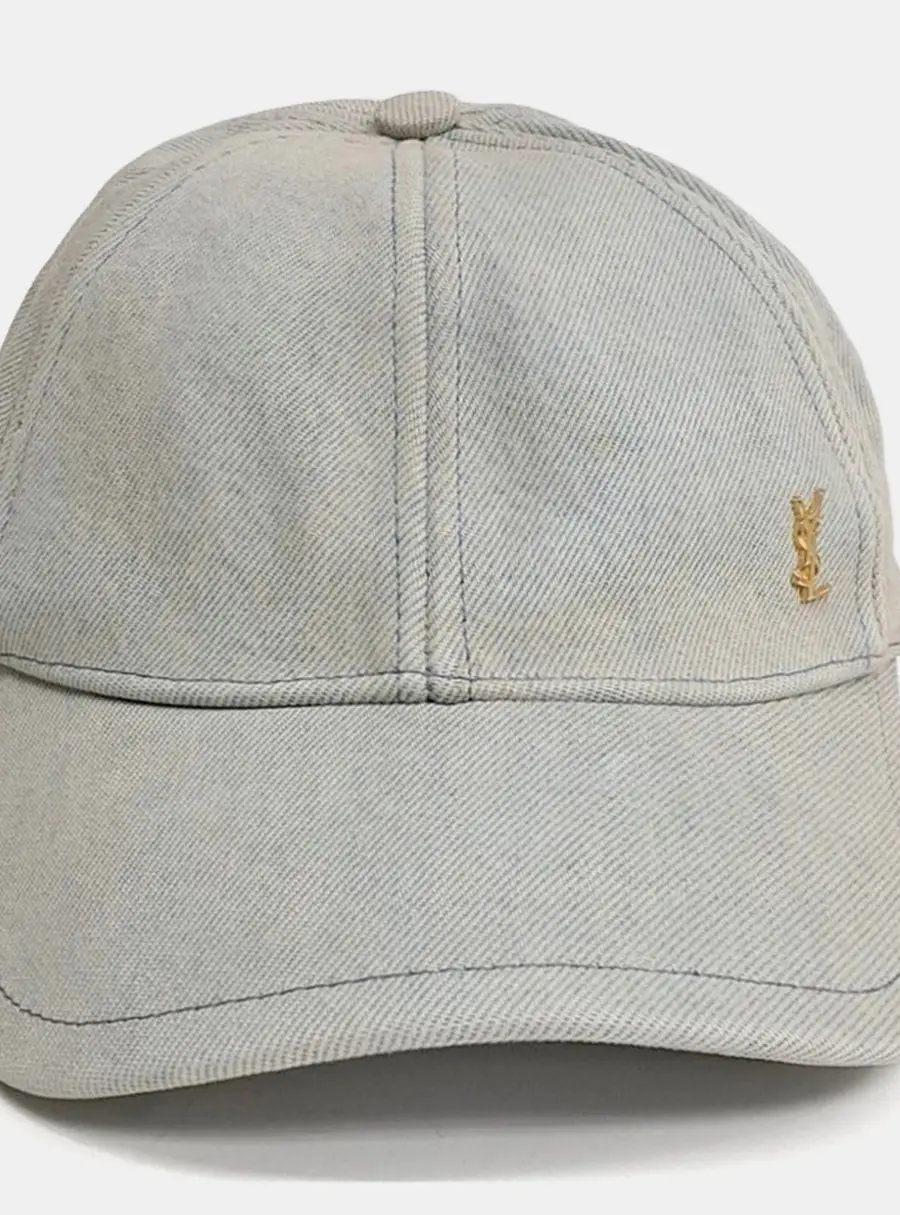 Saint Laurent Blue denim cap