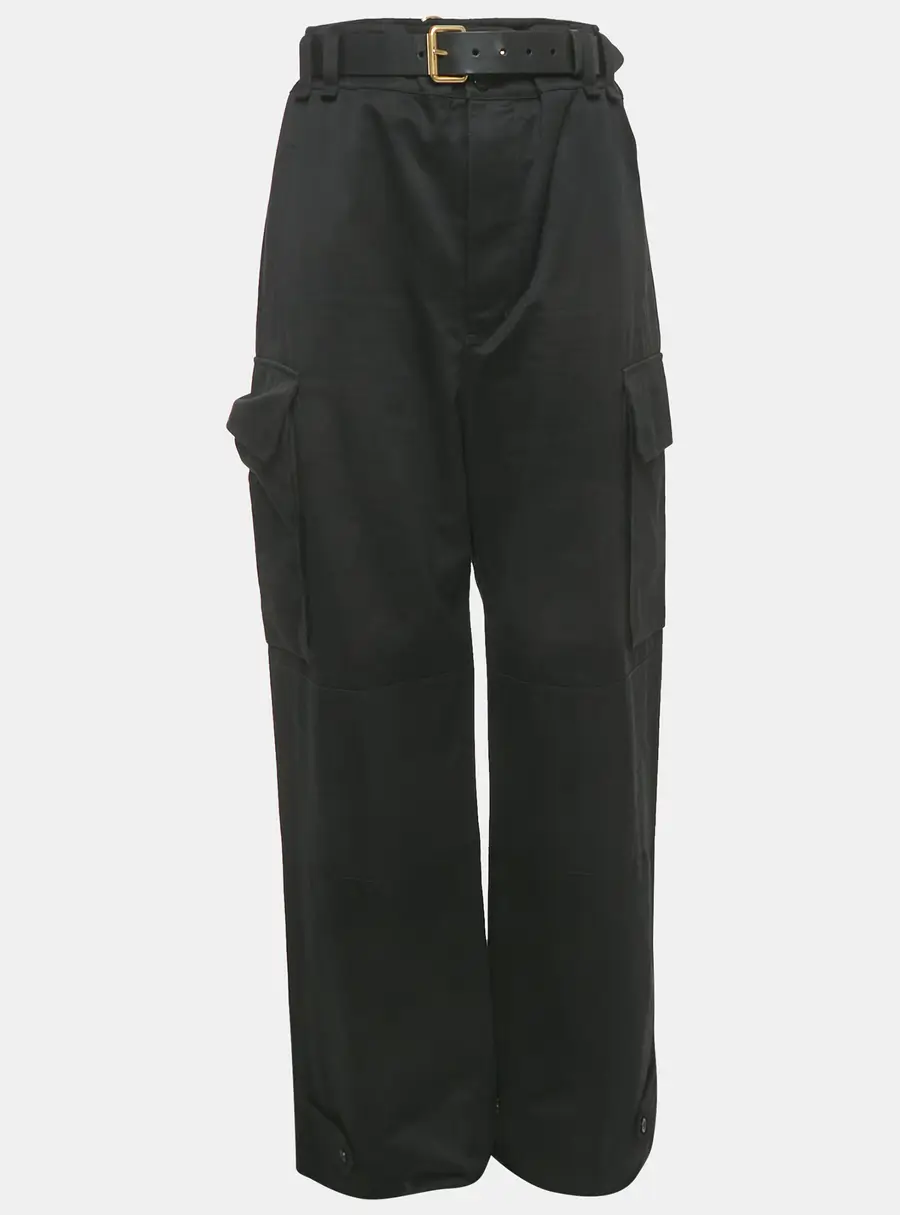 Saint Laurent Black Cotton Cargo Pants M Waist 30"
