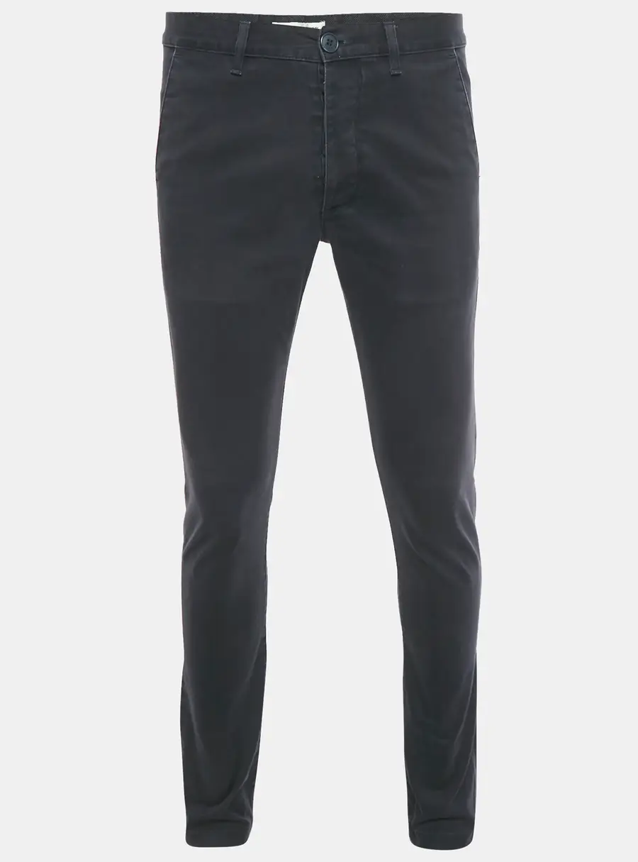 Saint Laurent Navy Blue Cotton Pants L