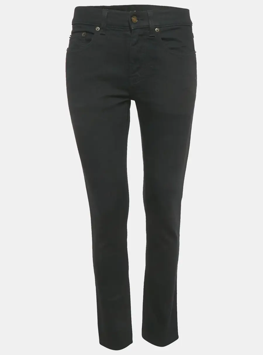 Saint Laurent Paris Black Denim Slim Fit Jeans M/Waist 28"