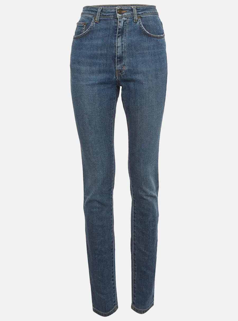 Saint Laurent Paris Blue Denim High Straight Fit XS/Waist 28"