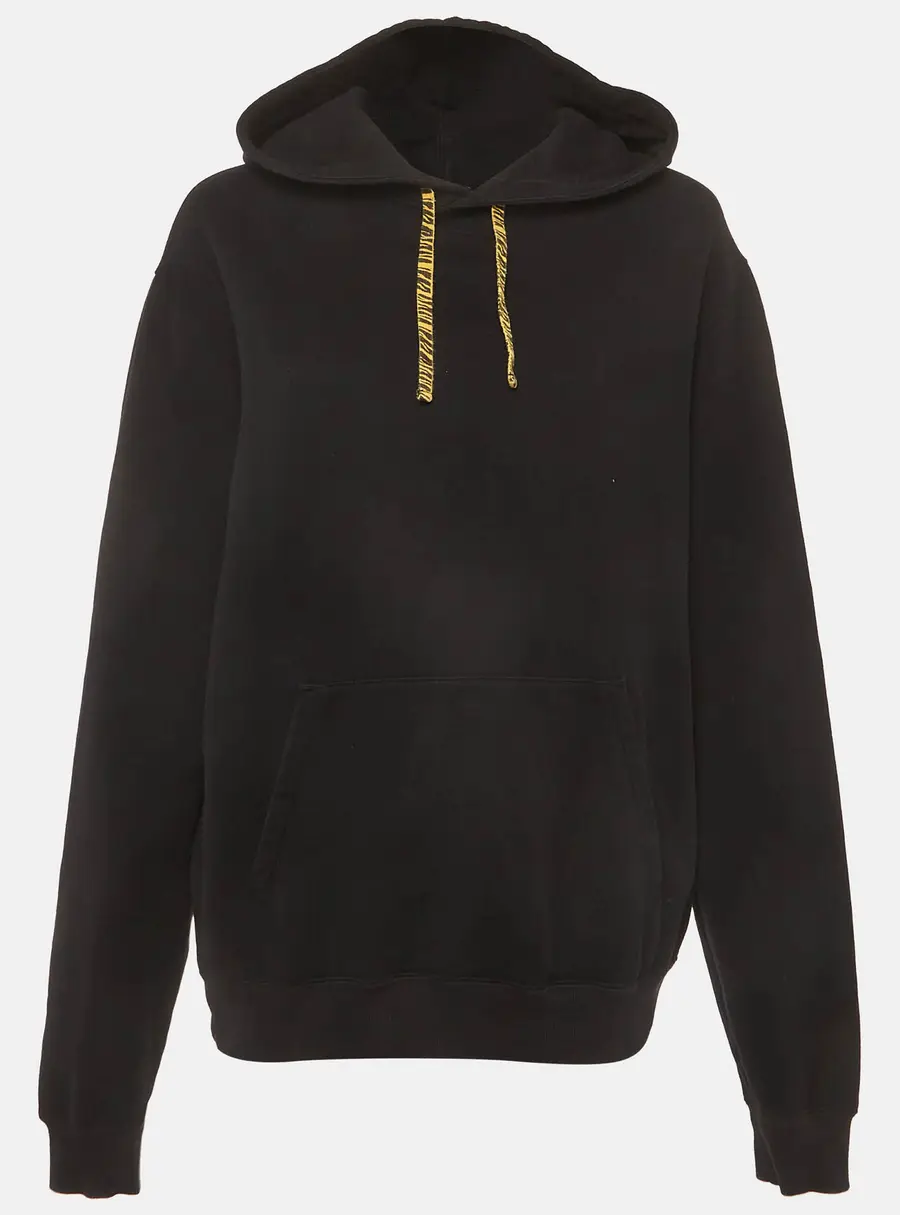 Saint Laurent Paris x Pink Panther Black Cotton Knit Hoodie XXL