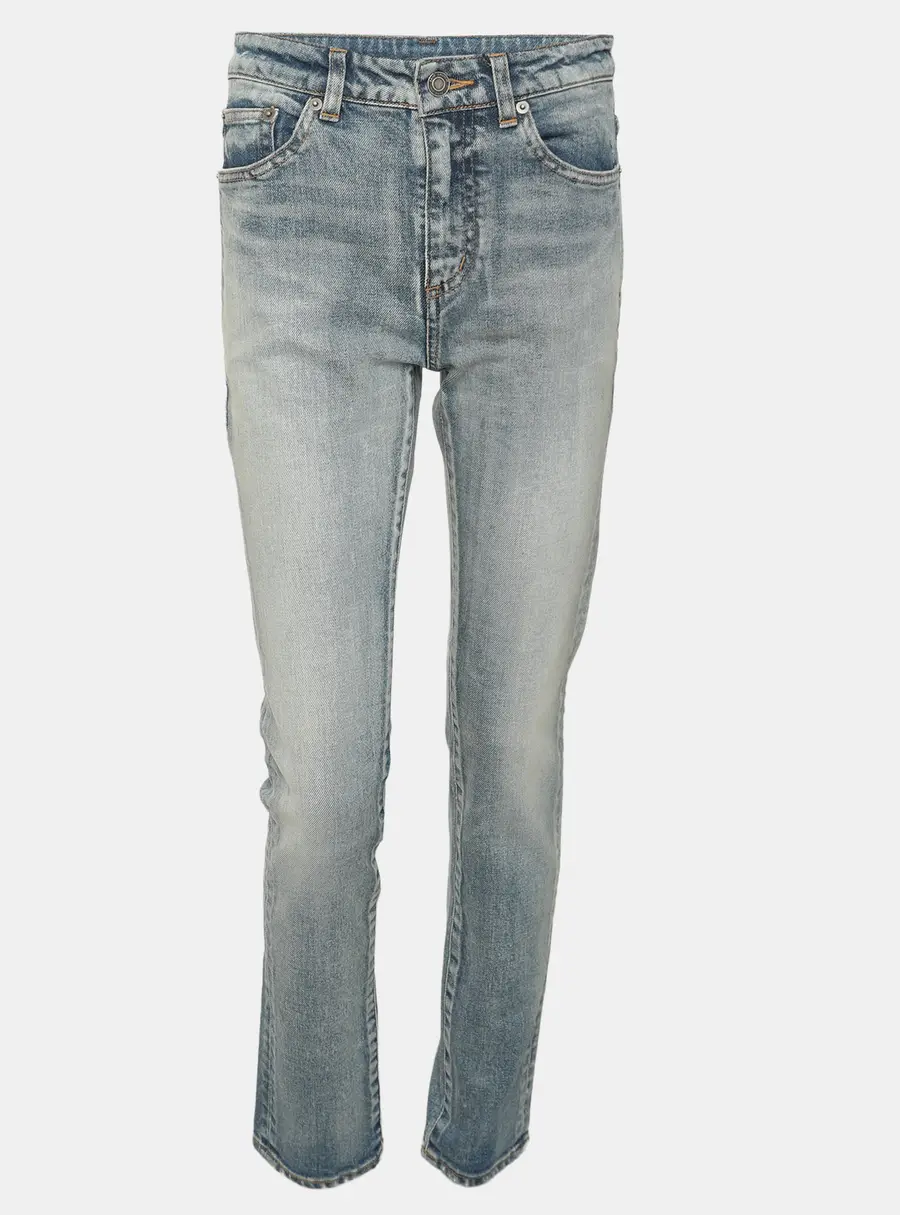 Saint Laurent Blue Wash Denim Slim Fit Jeans XS