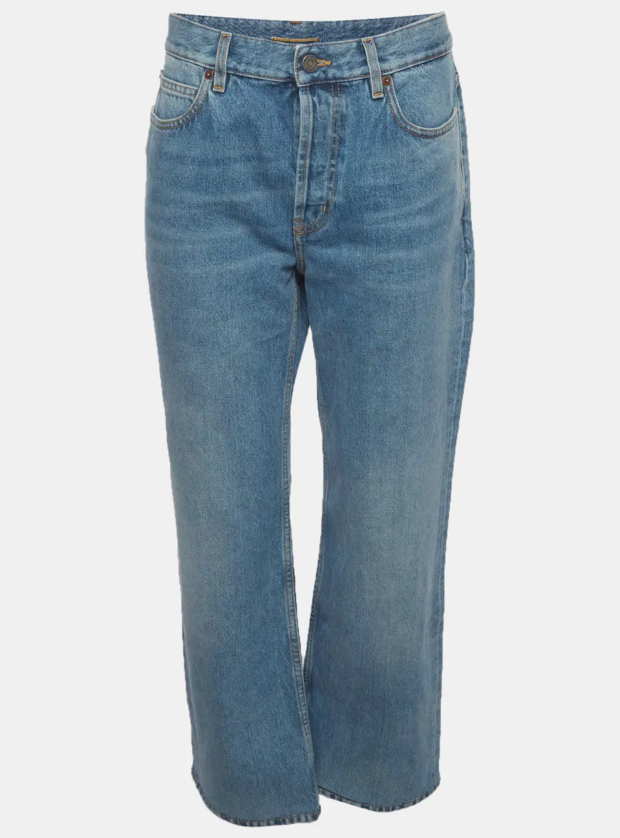 Saint Laurent Blue Denim Straight Fit Jeans L / Waist 31.5"
