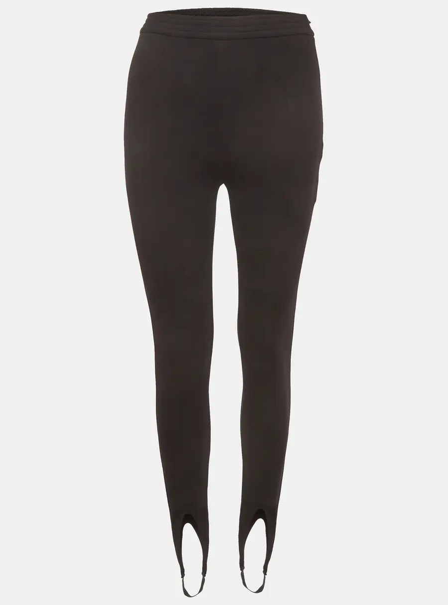 Saint Laurent Black Knit Elasticated Leggings M