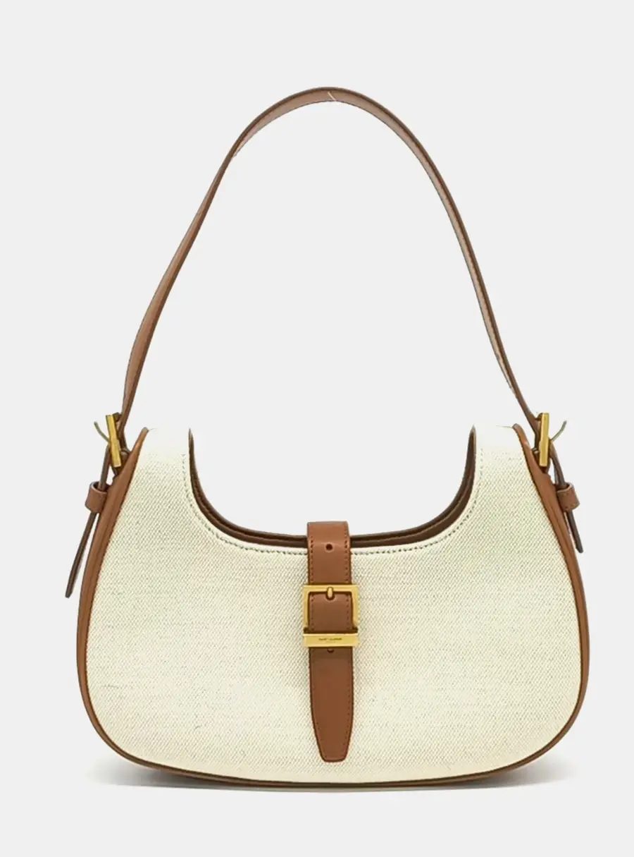 Saint Laurent Paris Multicolor Fabric Le Fermois Hobo Bag