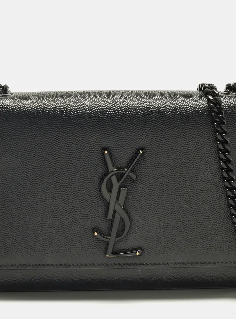 Saint Laurent Kate New Small Black Leather Shoulder Bag