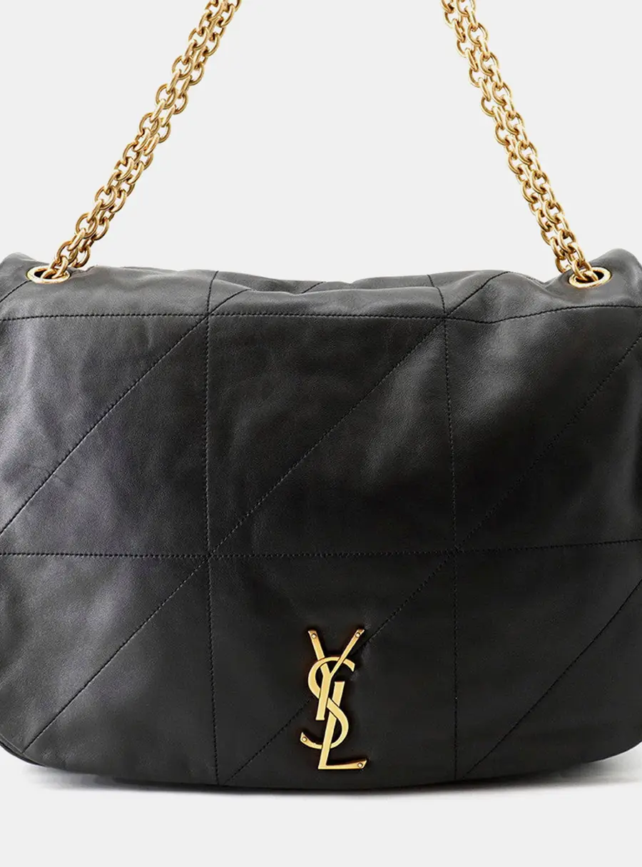 Saint Laurent Paris Jamie 4.3 Shoulder Bag Black Lambskin Size Large