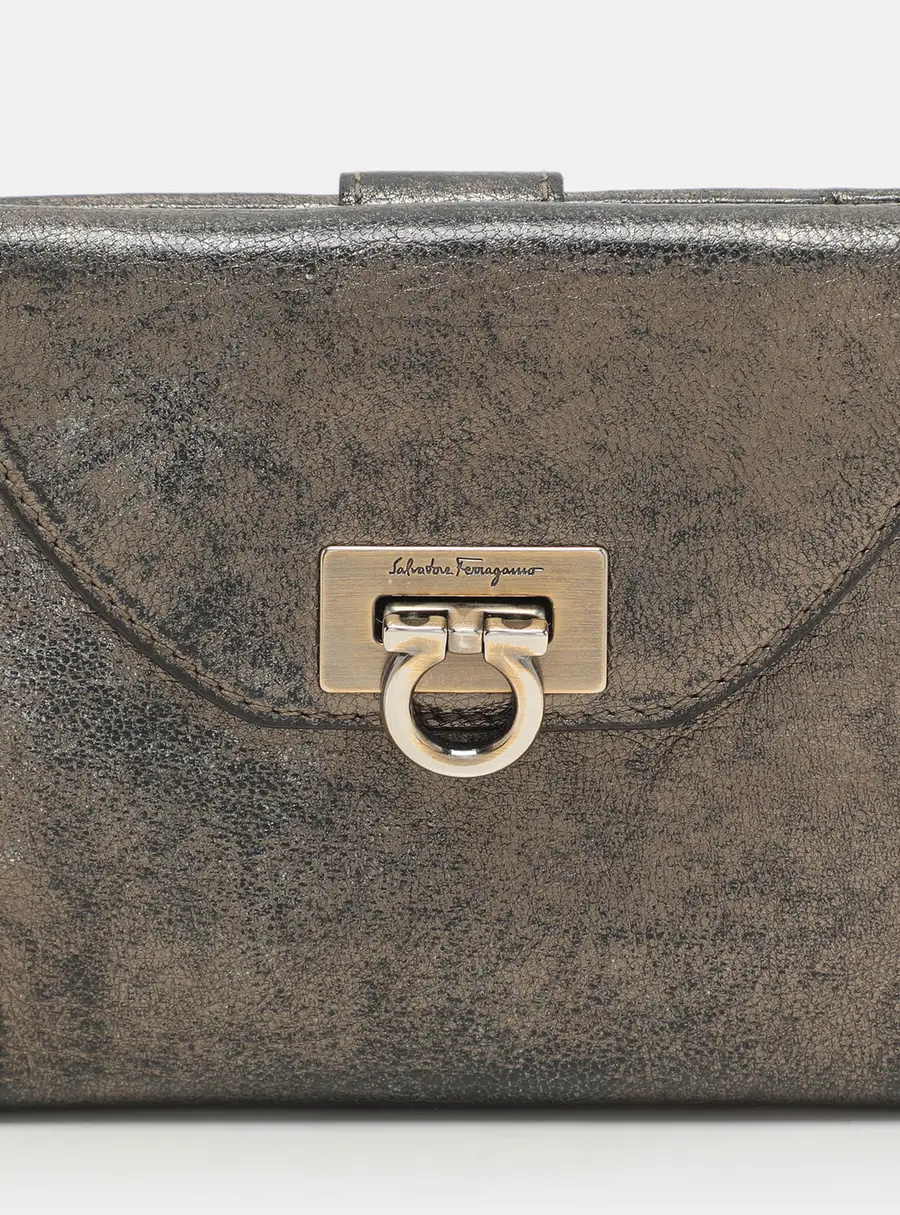 Salvatore Ferragamo Metallic Leather and Leather Crossbody Bags