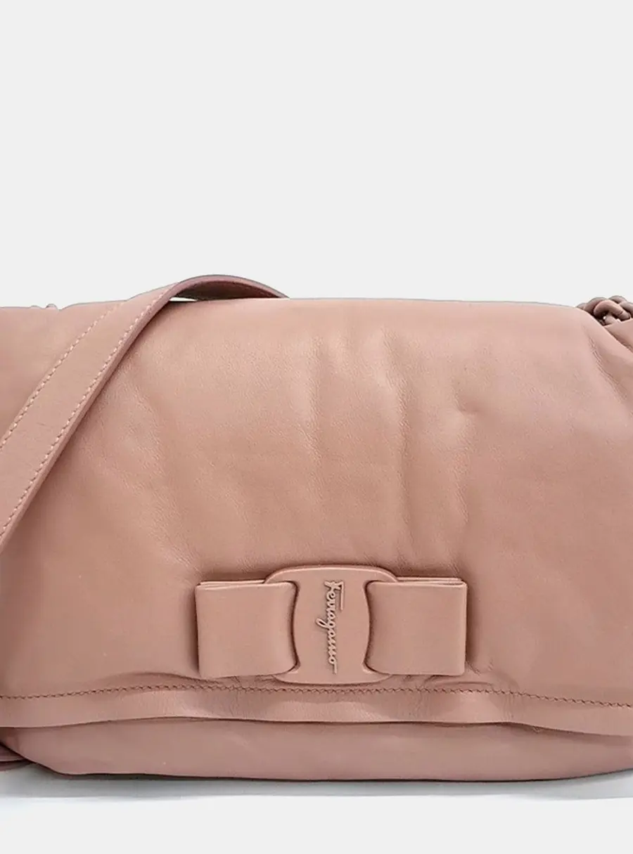Salvatore Ferragamo Pink Leather Viva shoulder bag
