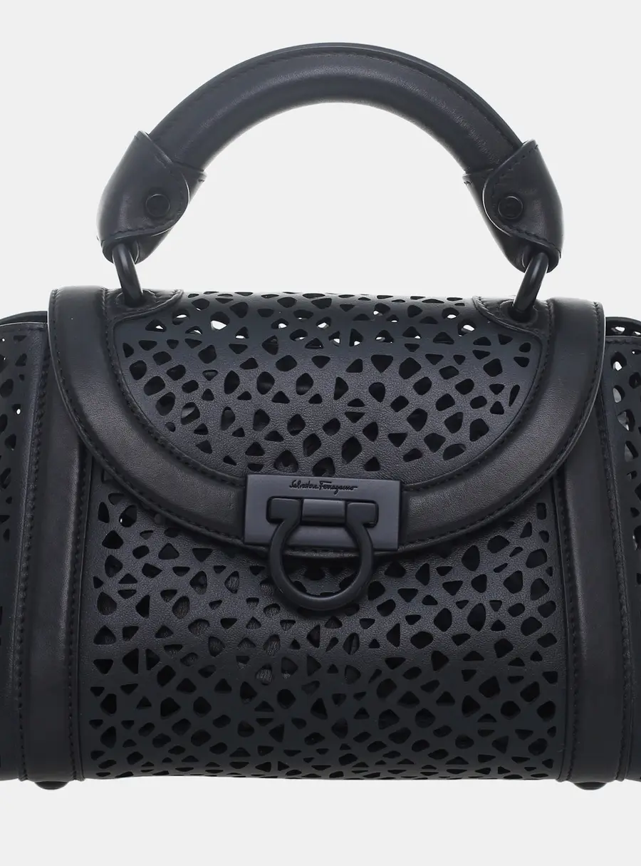 Salvatore Ferragamo Soft Sofia Lasercut Satchel Bag
