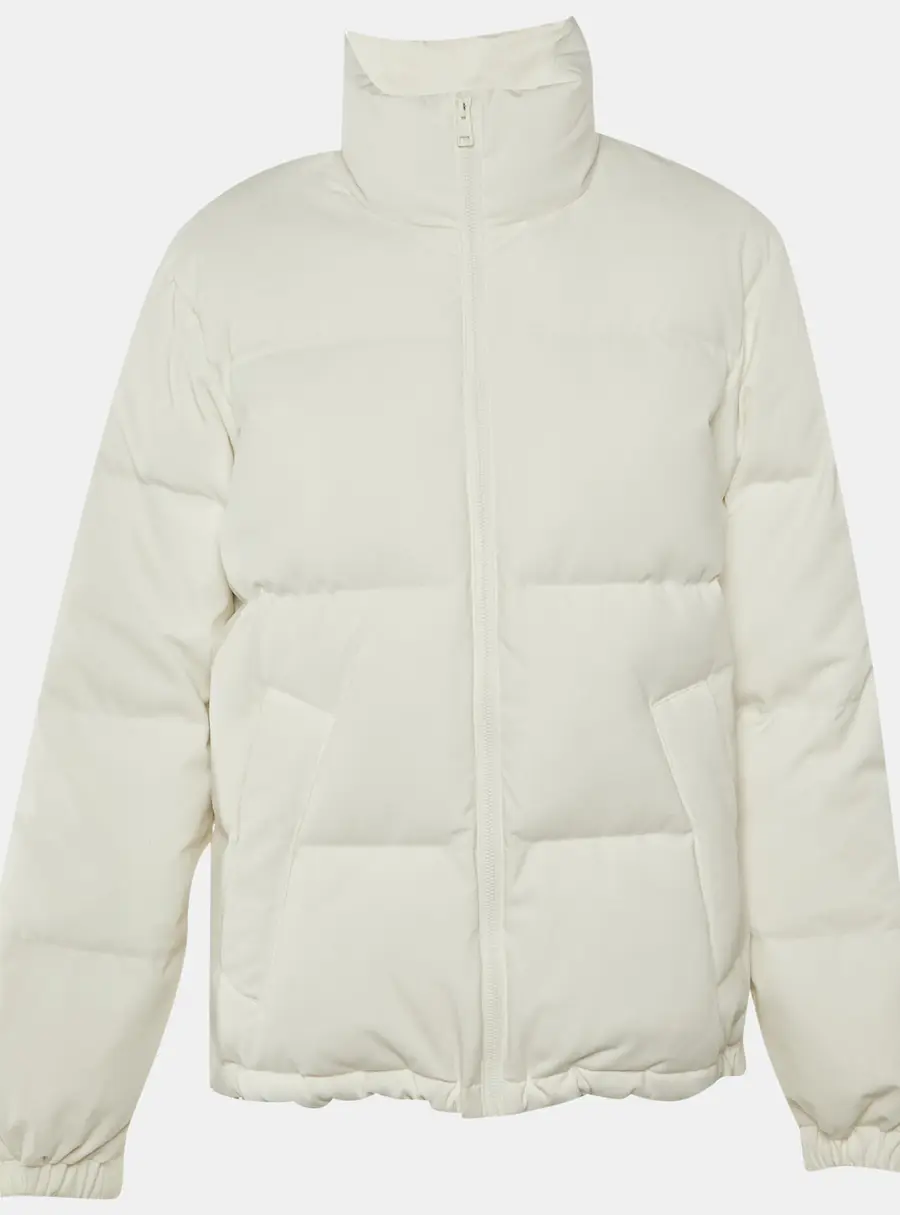 Sandro White Synthetic Puffer Jacket S