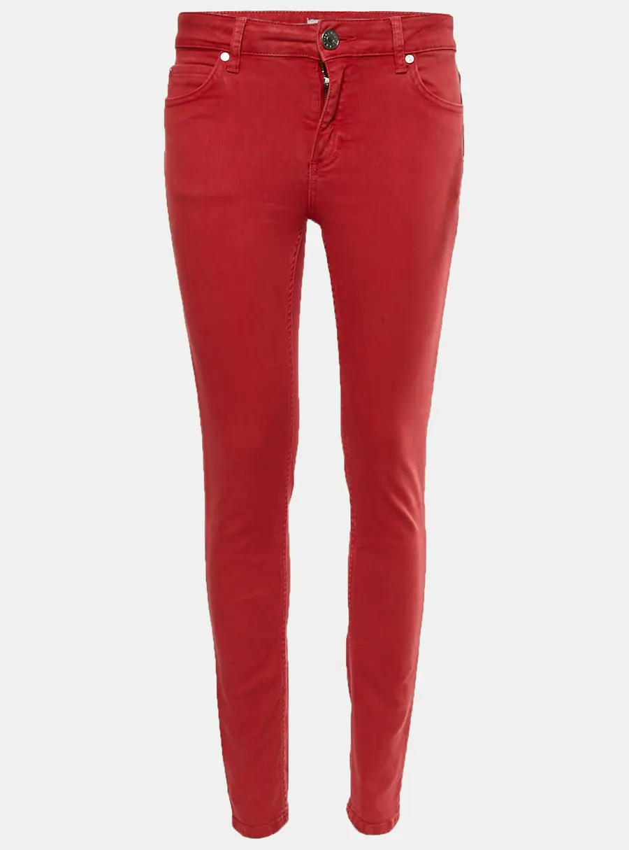 Sandro Red Cotton Drill Slim Fit Jeans /Waist 28"