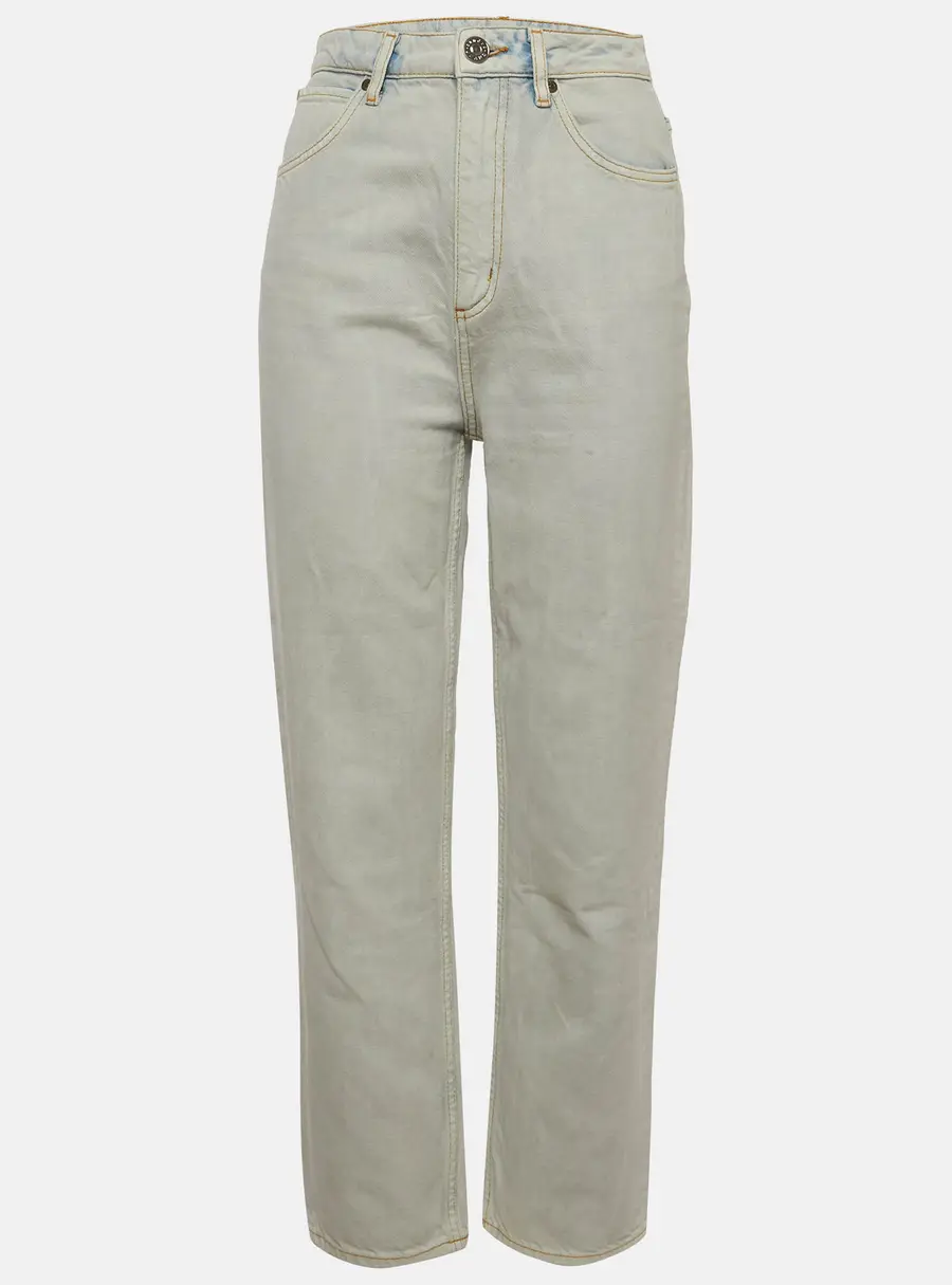 Sandro Blue Snow Wash Denim High Rise Jeans S/Waist 26"