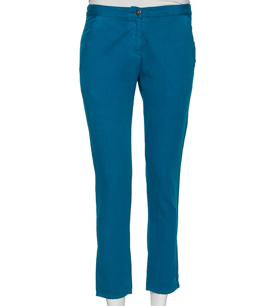 See by Chloe Bright Blue Cotton Pants S