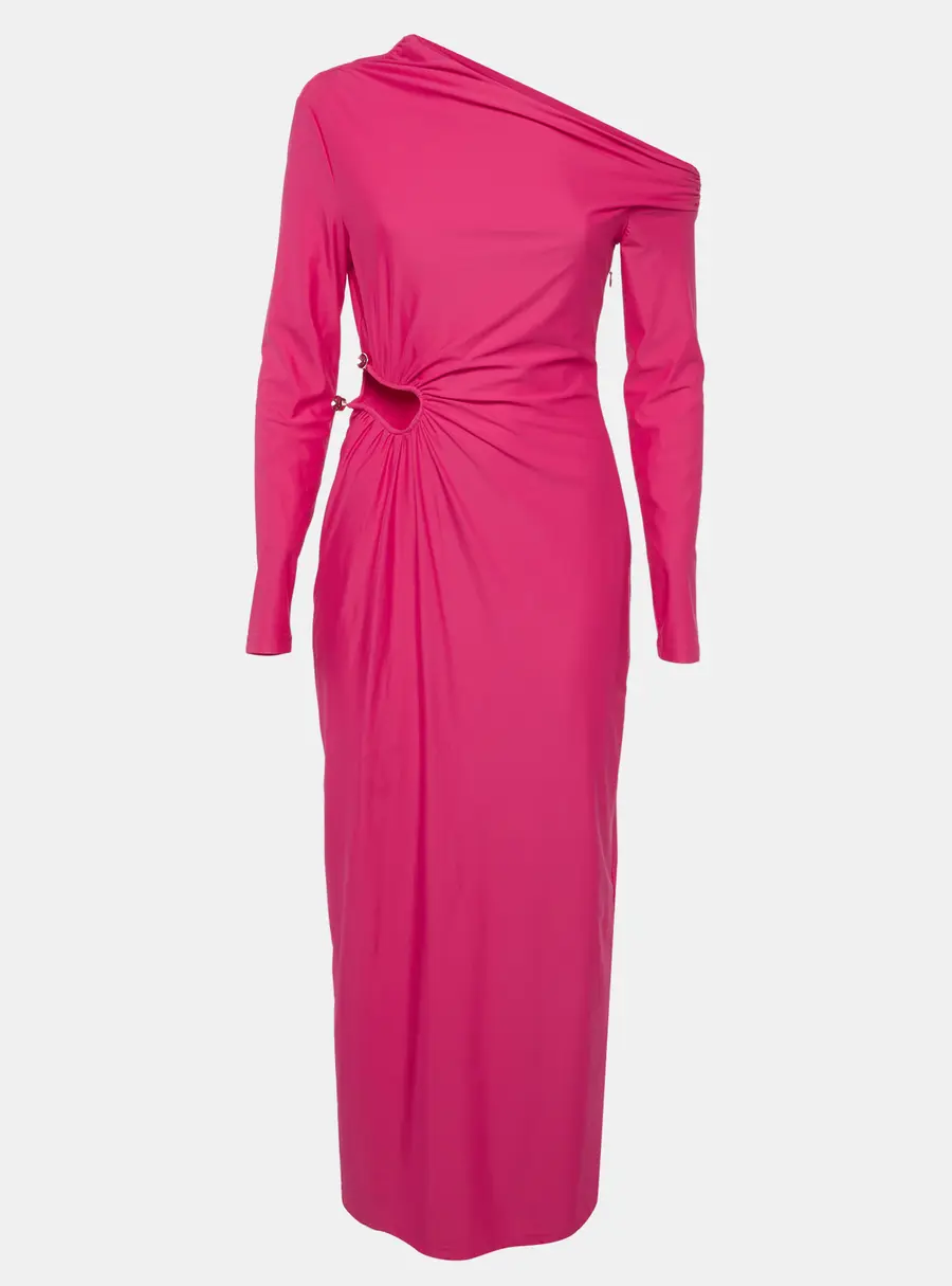Self-Portrait Pink Jersey Cut Out Maxi Dress M