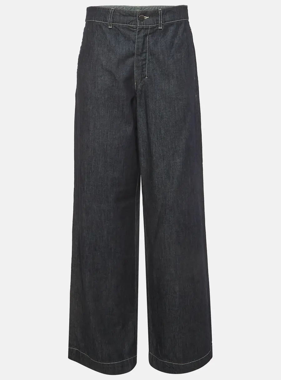 S' Max Mara Blue Denim Wide Leg Jeans S/Waist 29"