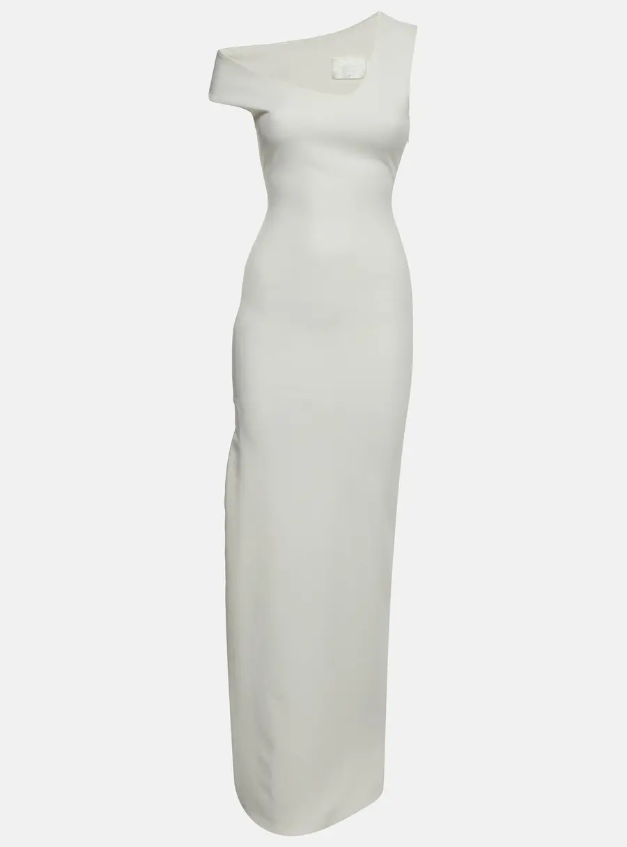 Solace London White Crepe Sleeveless Millie Maxi Dress S