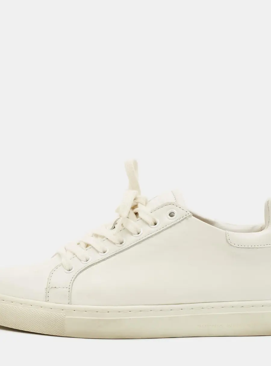 Sophia Webster Bibi Butterfly Size 35.5 White Leather Low Top Sneakers