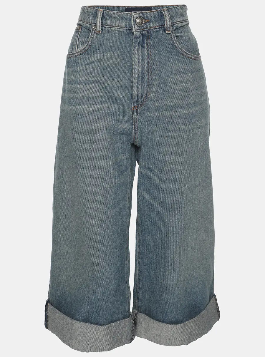 Sportmax Blue Denim Short Jeans L