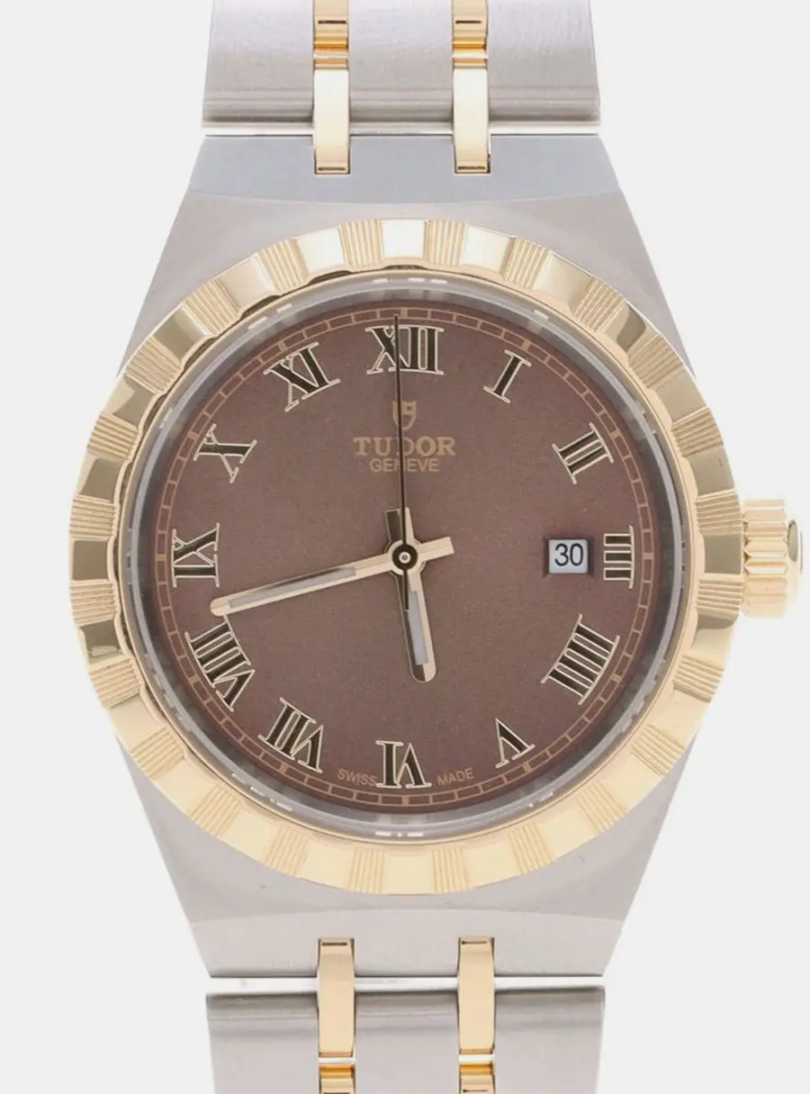 Tudor Royal 28303 Automatic Yellow Gold Stainless Steel Women's Wristwatch 28 mm