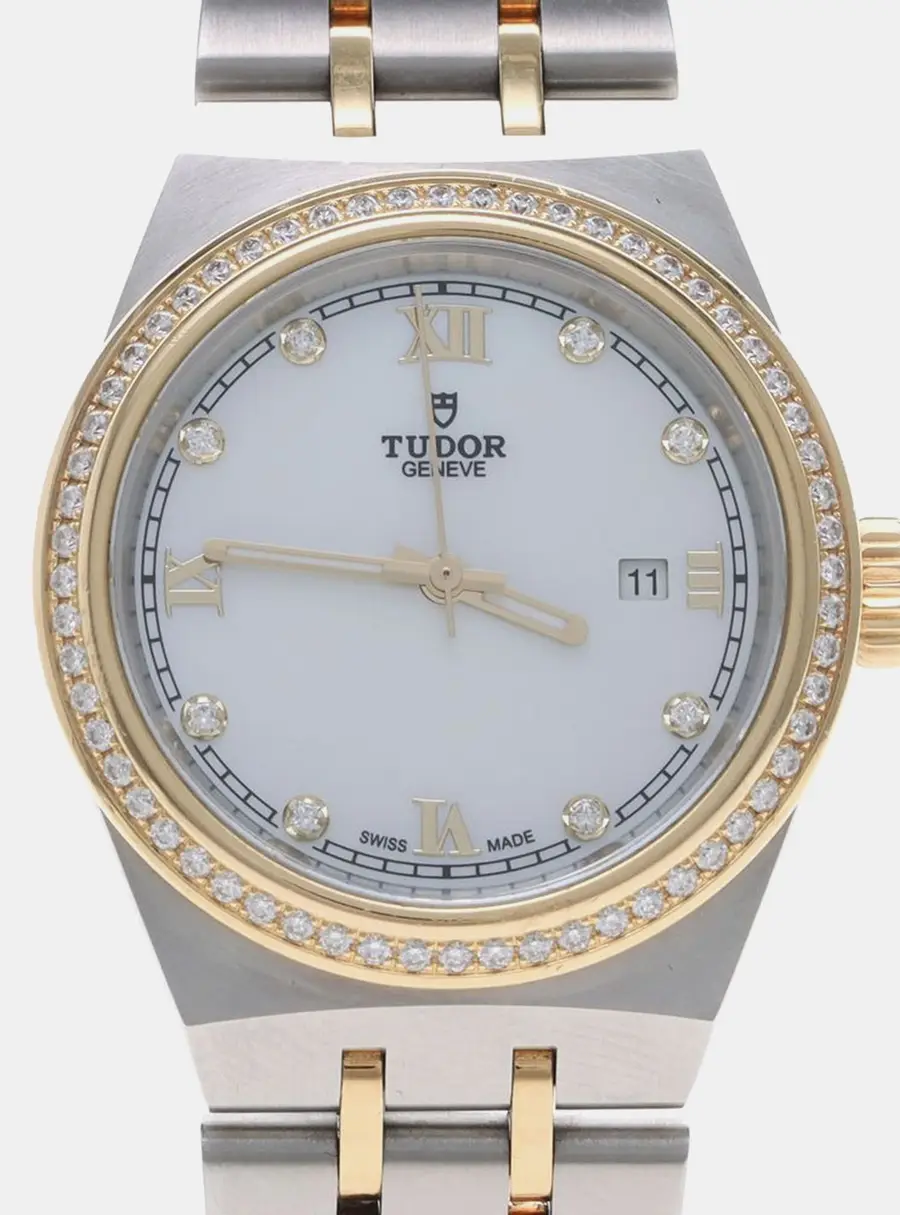 Tudor Royal 28323 Automatic Yellow Gold Stainless Steel Women's Wristwatch 28 mm