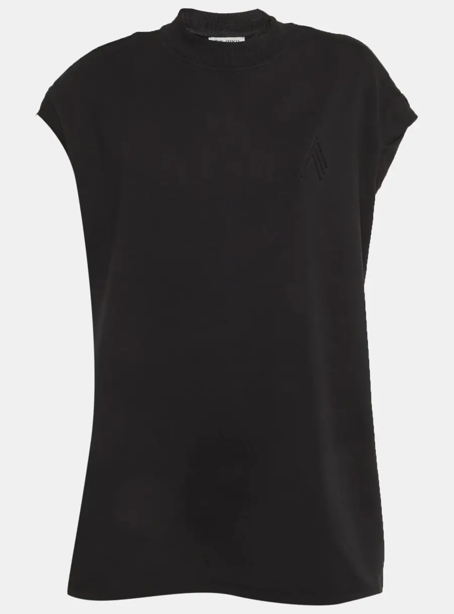 The Attico Black Jersey Laurie T-Shirt M