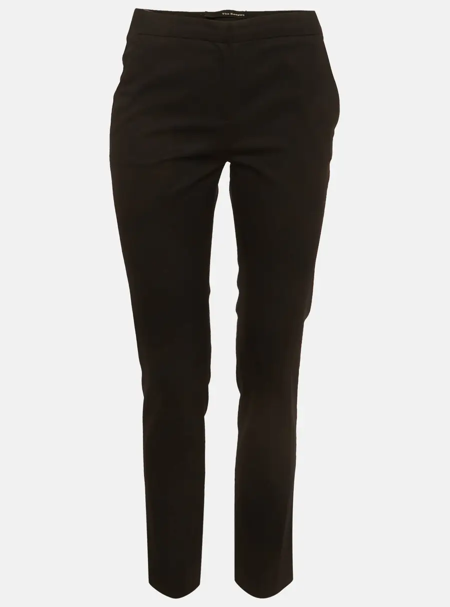 The Kooples Black Gabardine Straight Fit Trousers S