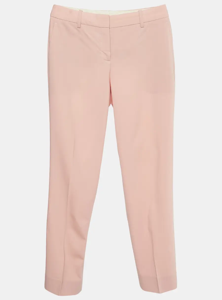 Theory Blush Pink Wool Trousers S