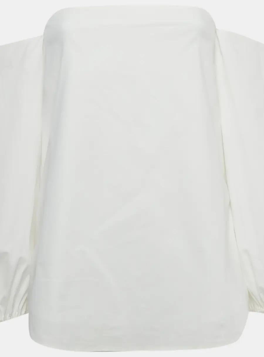 Theory White Cotton Laureema Top S