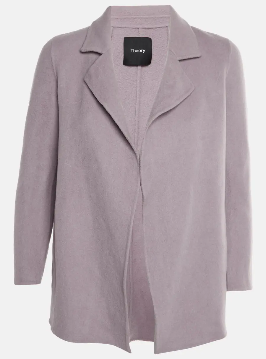 Theory Lavender Wool and Cashmere Blend Sileena Jacket XS
