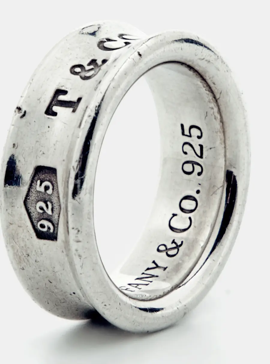 Tiffany & Co. 1837 Silver Band Ring Size 48