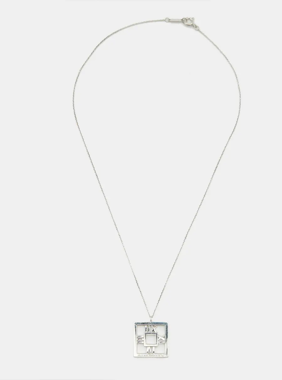 Tiffany & Co. Atlas Sterling Silver Pendant Necklace