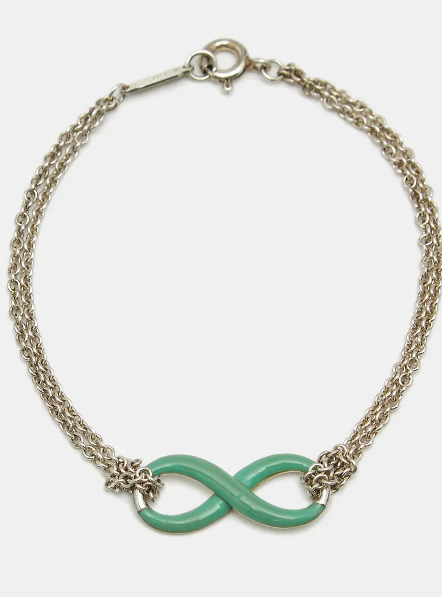 Tiffany & Co. Infinity Enamel Silver 925 Bracelet