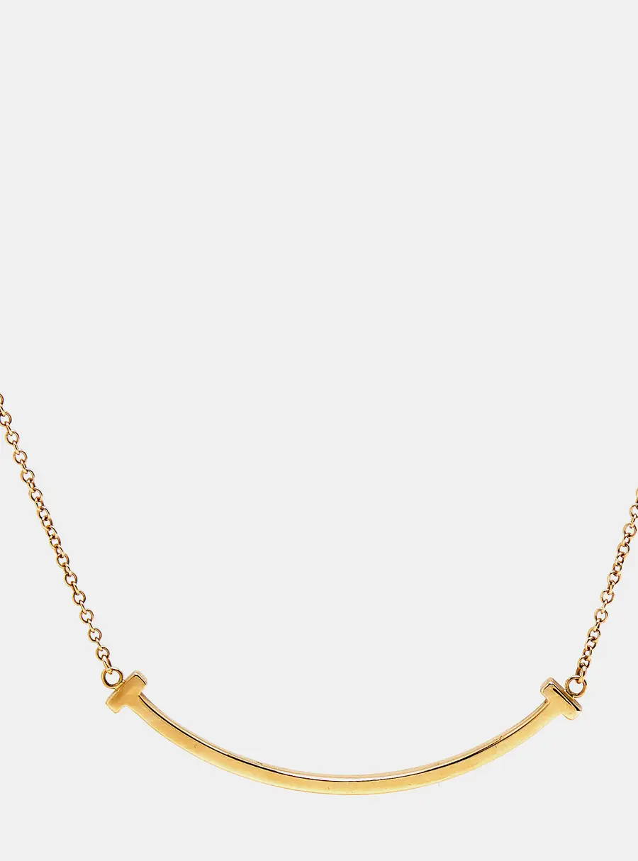 Tiffany & Co. T Smile Small 18k Rose Gold Necklace