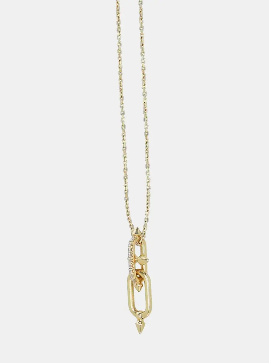 Tiffany & Co. Titan by Pharrell Williams 0.24Ct Diamonds 18K Yellow Gold Necklace