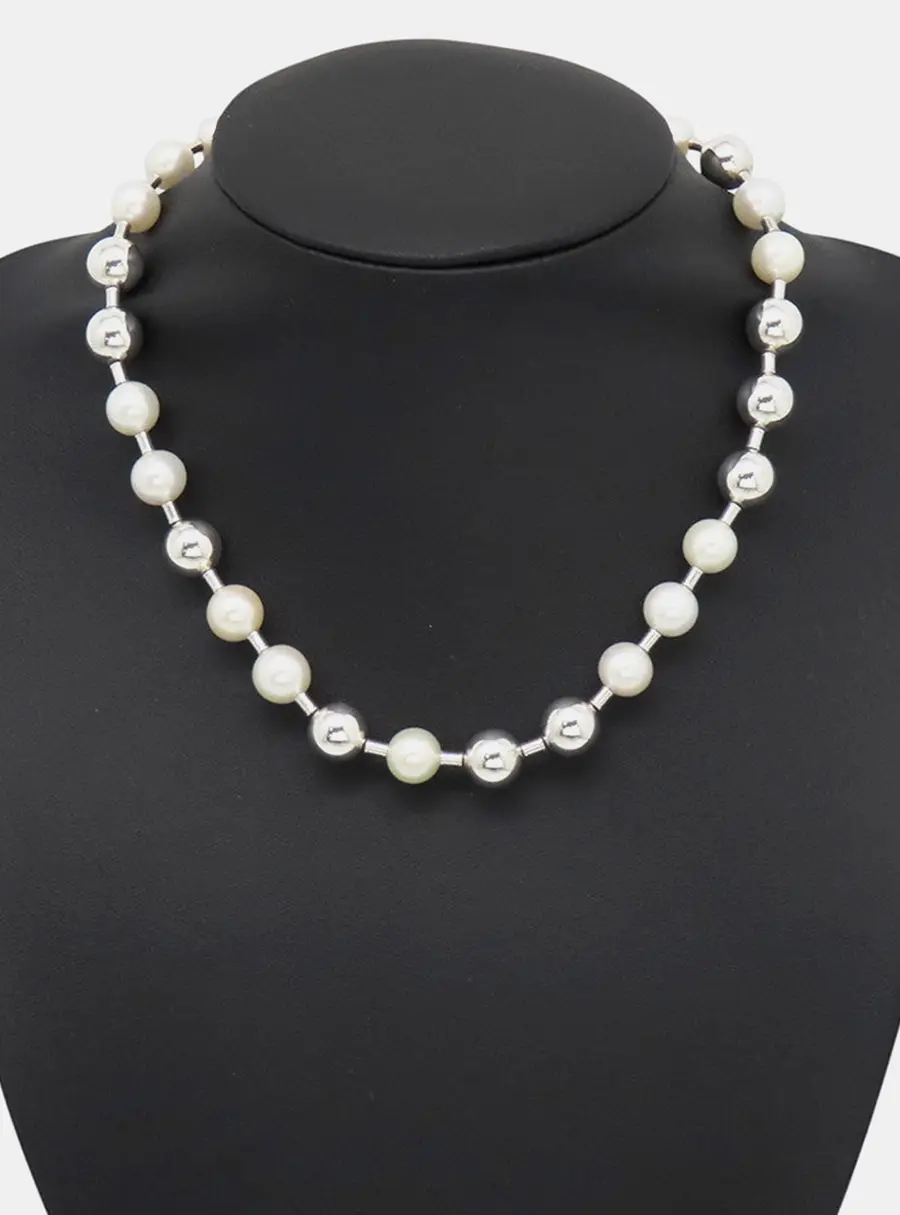 Tiffany&Co. Hardwear 925 Silver Freshwater Pearl Necklace