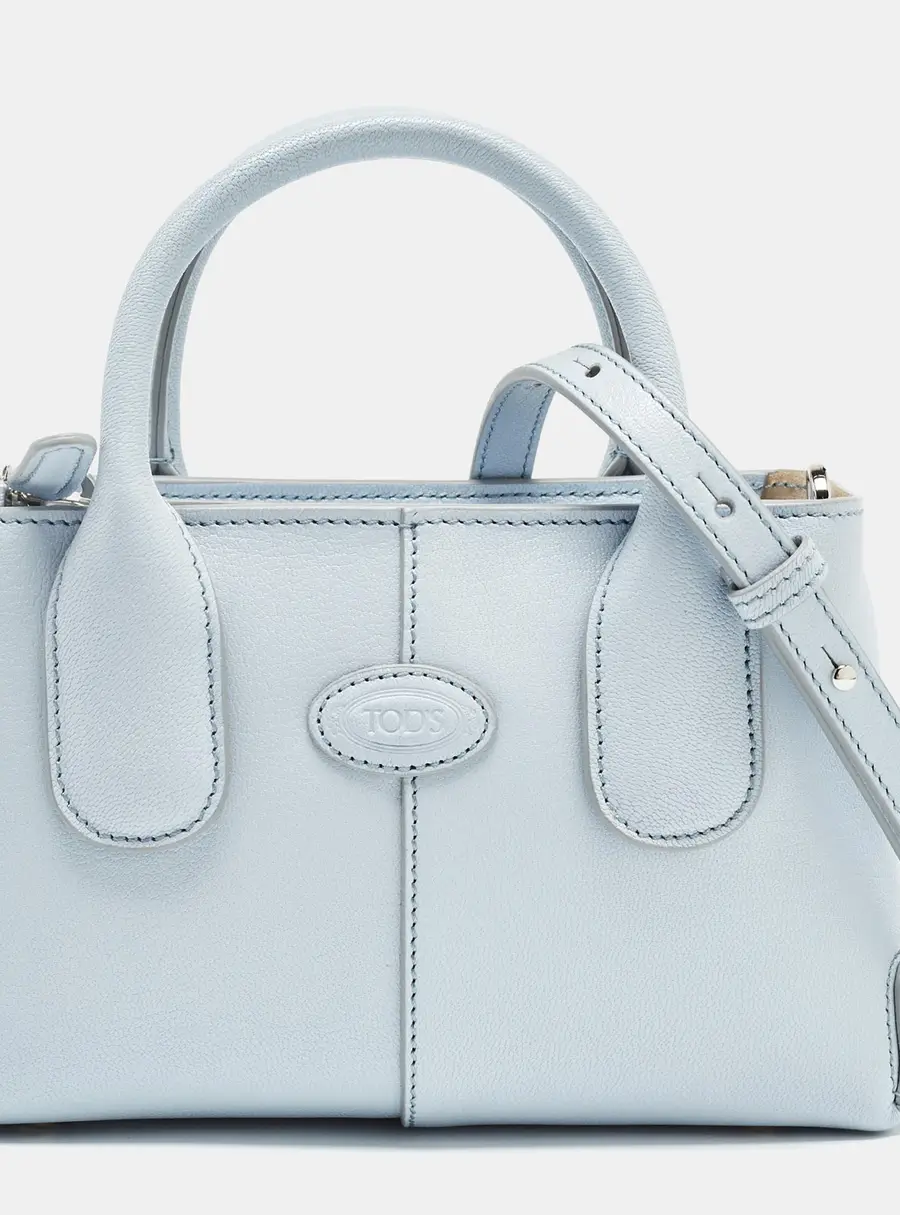 Tod's Light Blue Leather Mini Di Bag